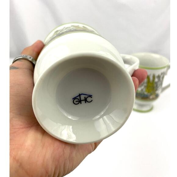 VTG Underwater Bruce E Hart Mug Cups Set of 2 GHC Signed Printed - Picture 10 of 11